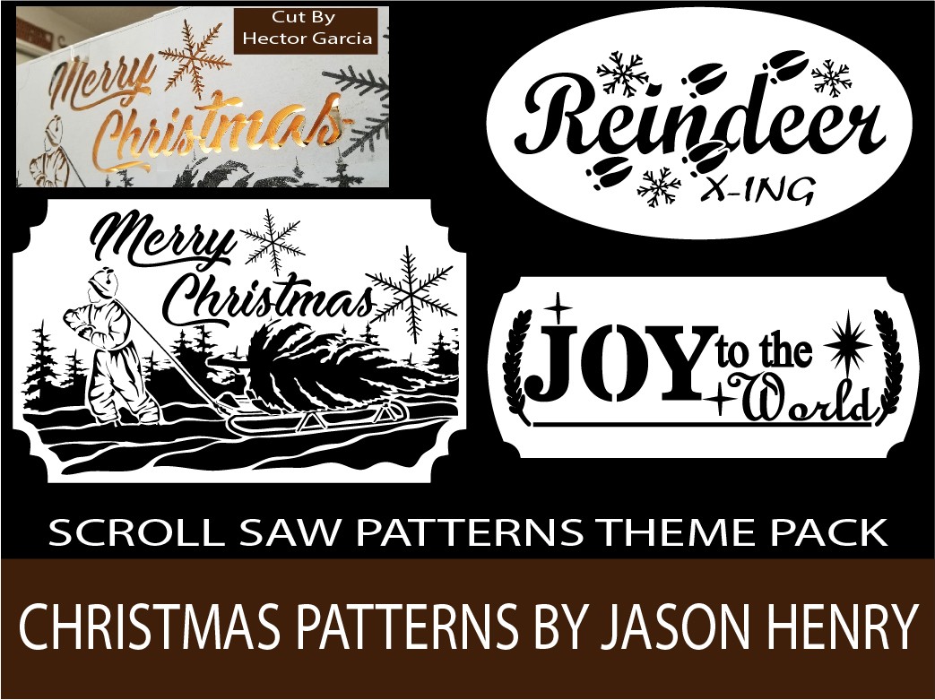 Christmas Scroll Saw Patterns Pack by Jason Henry